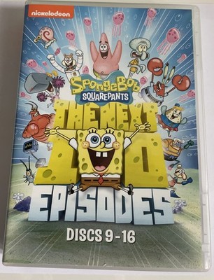 SpongeBob SquarePants The Next 100 Ep. DVD Discs9-11,13-16 MISSING DISC 12 Good!