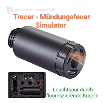 Airsoft Tracer Spitfire Mündungsfeuer & Leuchtspur  USB aufladbar Inkl. Adapter