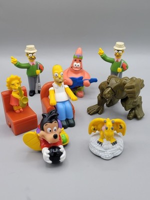 Vintage Burger King Kids Meal Toys Simpsons SpongeBob Lot of 8 | eBay