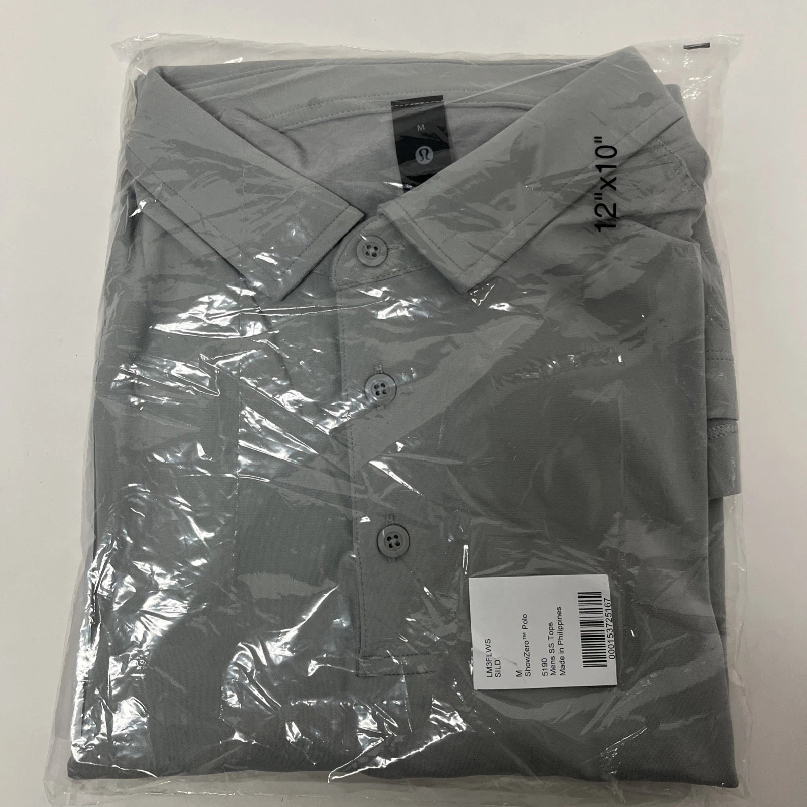 Lululemon Men's ShowZero™ Slim-Fit Polo Shirt Medium - Light Gray
