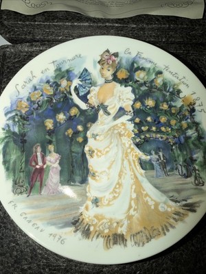Vintage Limoges Collector Plate Henri D Arceau Les Femmes Du Siecle (Sarah)