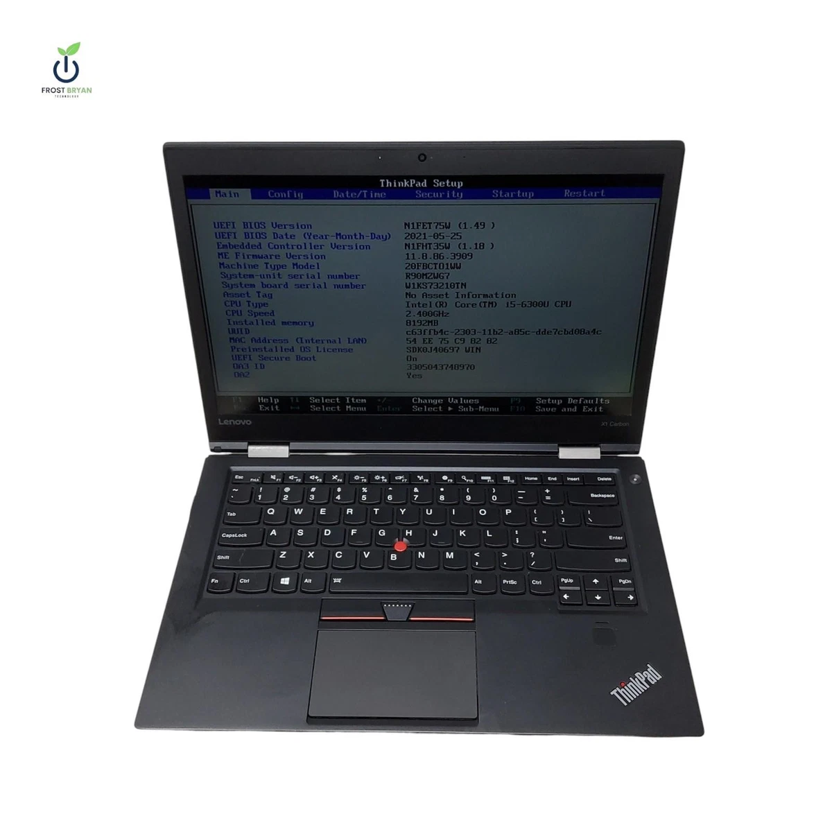 Lenovo ThinkPad X1 8 GB RAM PC Laptops & Netbooks 256 GB SSD