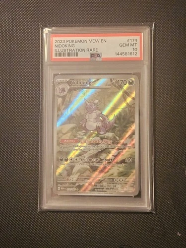 Pokémon Nidoking 174/165 SV Scarlet & Violet 151 Illustration Rare Holo PSA 10