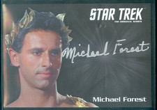 Star Trek Original Series 50th Anniversary Michael Forest Silver Autograph Card