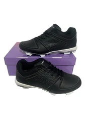 Ringor Rip-It Women’s Diamond Softball Molded Cleats Size 10 BLACK/WHITE