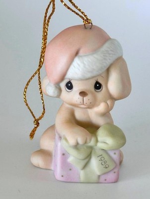 Precious Moments Christmas is Ruff Without You Puppy Ornament 1989 Special Ed.