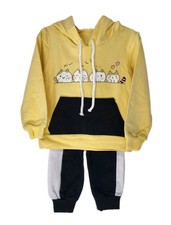 Baby Toddler 2 Pieces Set Hooded Long Sleeve Sweatshirt/ Pants Size 12-18 Months
