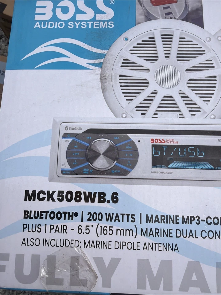 Kit de altavoces estéreo marino Boss Audio MCK508WB.6 6,5" - blanco [MCK508WB.6] Foto 4 de 4