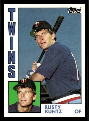 #ad 1984 Topps #598 Rusty Kuntz Minnesota Twins $3.95