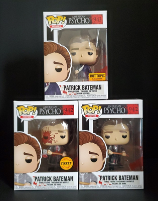 Funko Pop! American Psycho Set Patrick Bateman 942 Chase Common