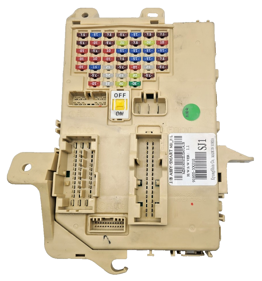 2011-2013 Hyundai Elantra Interior Fuse Box Cabin Junction OEM 91955 3X010  3X011