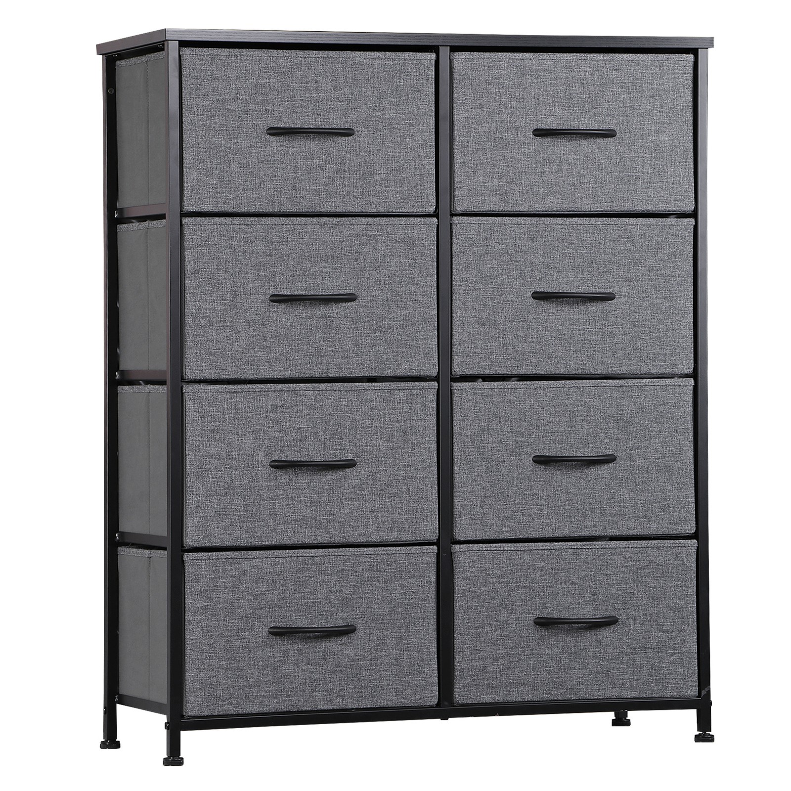 8-Drawer Fabric Dresser Storage Tower for Bedroom in Grey-image