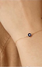 Evil Eye Bracelet 14k Gold