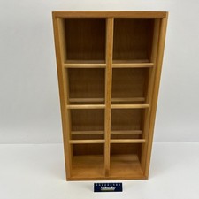 Vintage 1992 Napa Valley Wood Wooden 96 CD Storage Rack Holder Crate Shelf