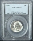 1962 P ** Washington Quarter ** MS64 ** PCGS Blue Label **
