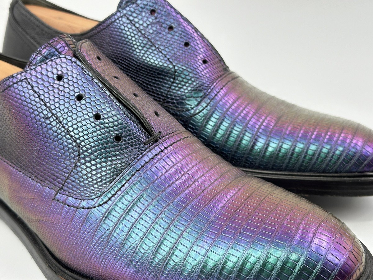 Lanvin Iridescence Lizard Oxford Shoes Size 11-USA Lanvin Black Patent Leather Lace Up Oxford Size 35.5 Lanvin  main image 3