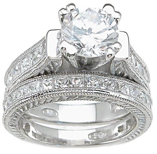 5 carat 2024 wedding ring set