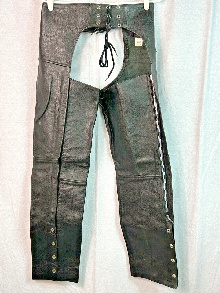 Gorras de motociclismo River Road para mujer cuero con hebilla ropa de carretera talla 8 - NUEVAS Foto 2 de 3