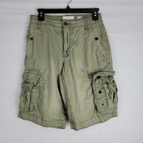 Aeropostale Mens Olive Green Flat Front 