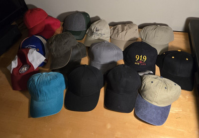 BASEBALL CAP LOT OF 17 All VERY GOOD CONDITION HATS, MOSTLY NEW, SOME WITH TAGS
