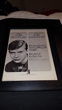 Bruce Scott So Much To Live For Rare Original Promo Poster Ad Framed!