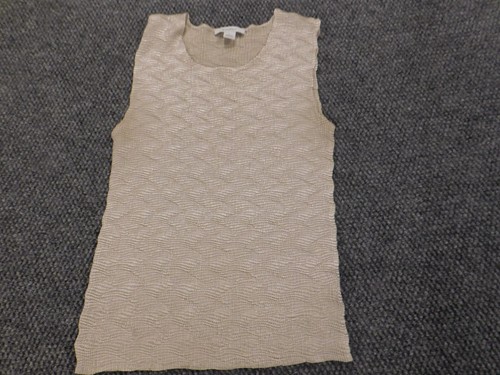 Dressbarn Womens Blouse Large Beige pullover tank - Picture 3 of 11