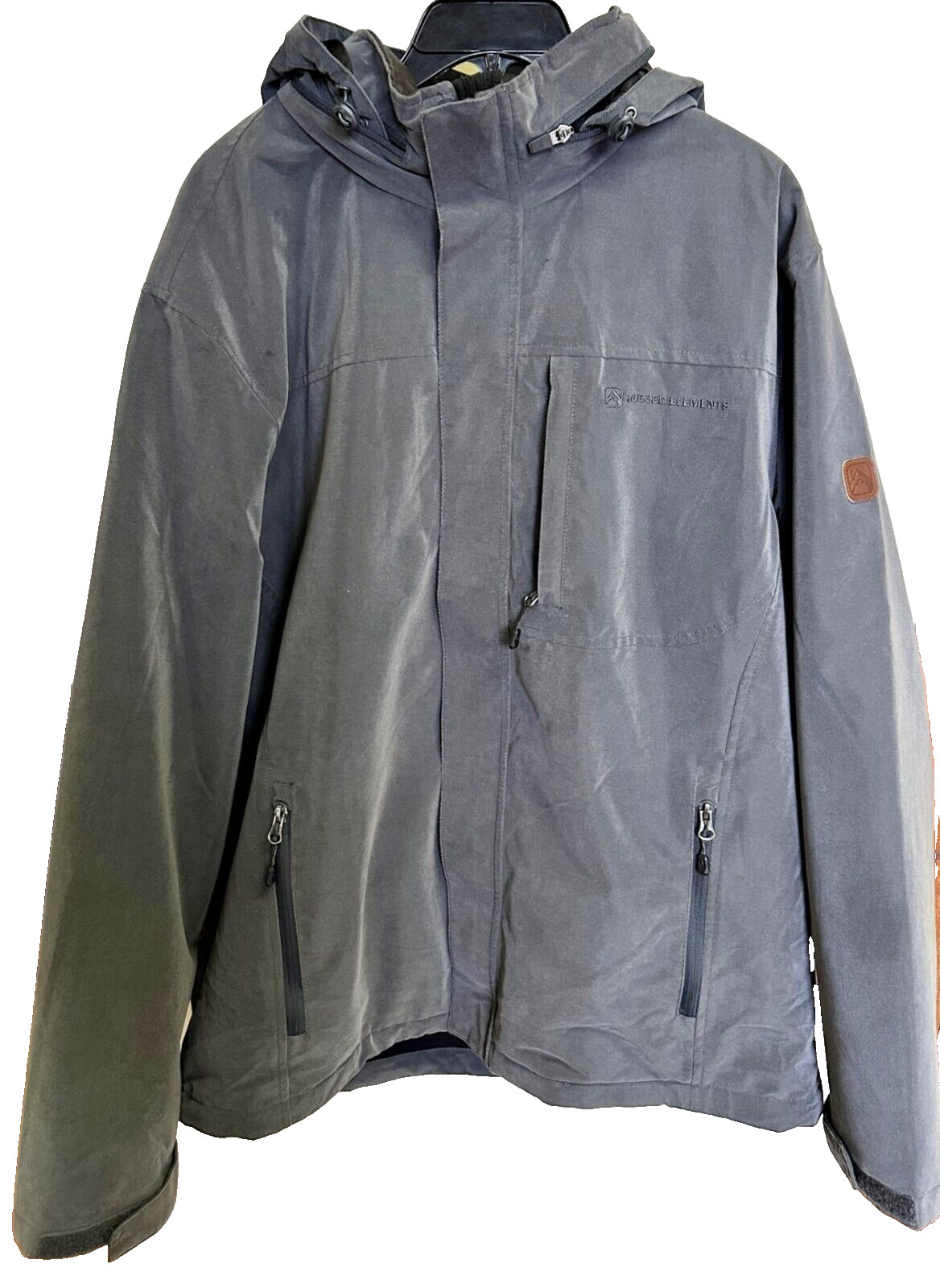 Rugged Elements Jacket Windbreaker Gray Men's Siz… - image 16