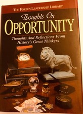 “THOUGHTS ON OPPORTUNITY” Forbes Leadership Library ‘Great Thinkers’ Hardcvr NEW