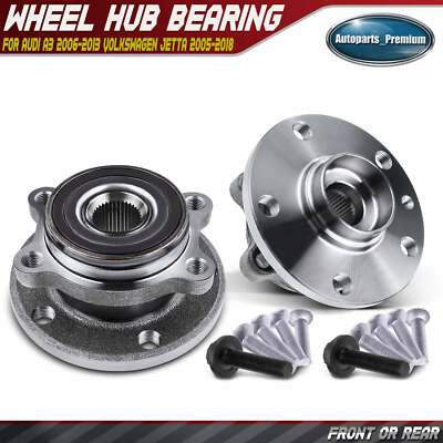 2 x Front or Rear Wheel Hub Bearing Assembly For TT Golf Passat Jetta 05-19