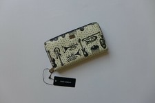 Dolce & Gabbana Zip-Around Wallet in Instrument Print Calf Leather - BNWT, £595