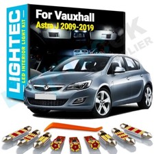 FOR VAUXHALL ASTRA J 2009+ ✨ PREMIUM ✨ ERROR FREE WHITE INTERIOR LED BULBS LIGHT