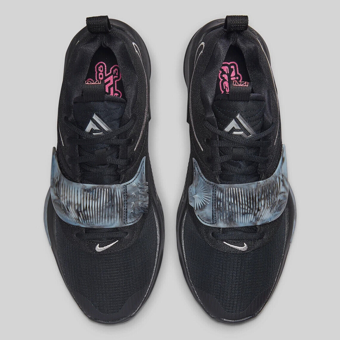Nike Zoom Freak 3 Men Size 8 Giannis Black Grey Strap Nike Zoom Freak 3 Men Size 8 Giannis Black Grey Strap
