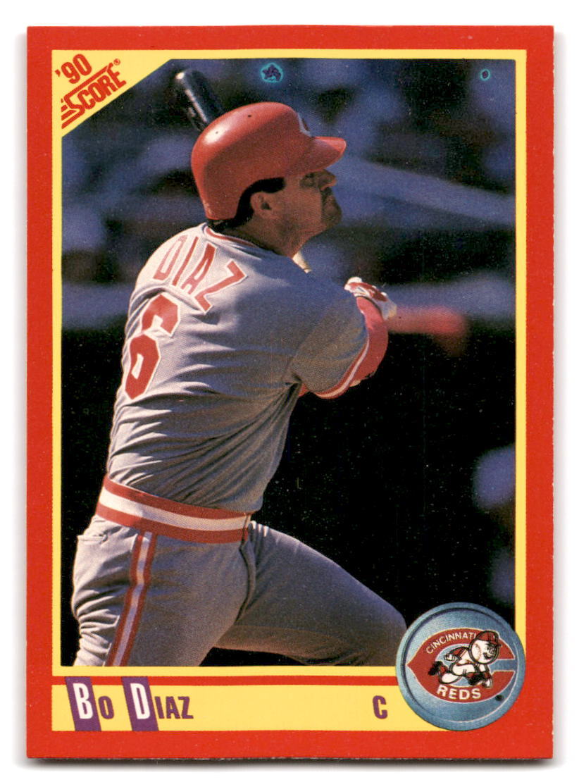 Bo Diaz 1990 Score Baseball #434 Cincinnati Reds