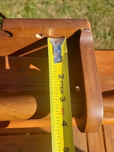 Vintage Wooden Paper Towel Holder 5”d Farmhouse Wood Hanging Holder Solid - Picture 10 of 11