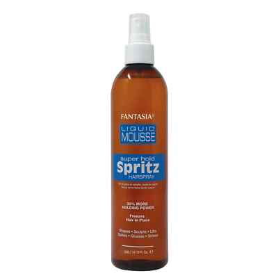 Fantasia IC Liquid Mousse Spritz Super Hold Hair Spray 10 oz, 30% More Holding!