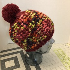 Knit Beanie Ski Cap Hat Chunky with Pom Pom Alaska