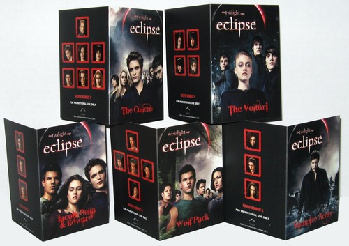 TWILIGHT Eclipse - 5 Card Fold Out Promo Set - Edward Bella Jacob Volturi