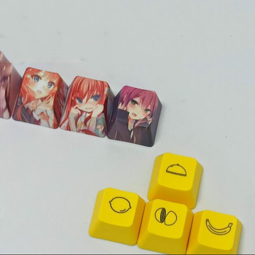 Mechanical Keyboard Snow Mountain Fuji 9 Keycaps Keys PBT OEM R4 Arrow Keys