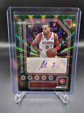 2023-24 Panini Donruss Seth Lundy Green Laser Signature Series 57/75 Rookie Auto
