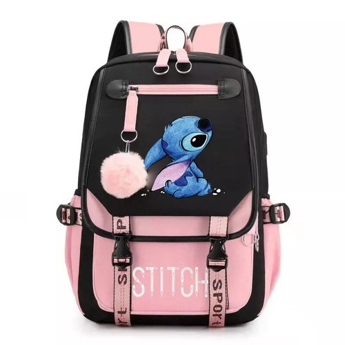 Lilo and Stitch Girls Backpack Rucksack Childrens School Kids Travel Bag Gift - Foto 5 di 10