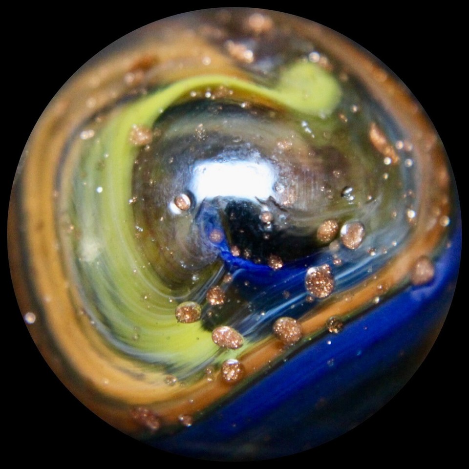 DAS Northern Lights Marble Collector Series Radioactive Superman Lutz