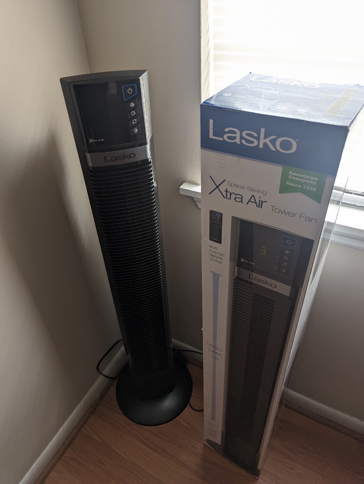 Lasko Xtra Air Tower Fan with Nighttime Setting and Remote Control (T48335)  – St. John's Institute (Hua Ming)