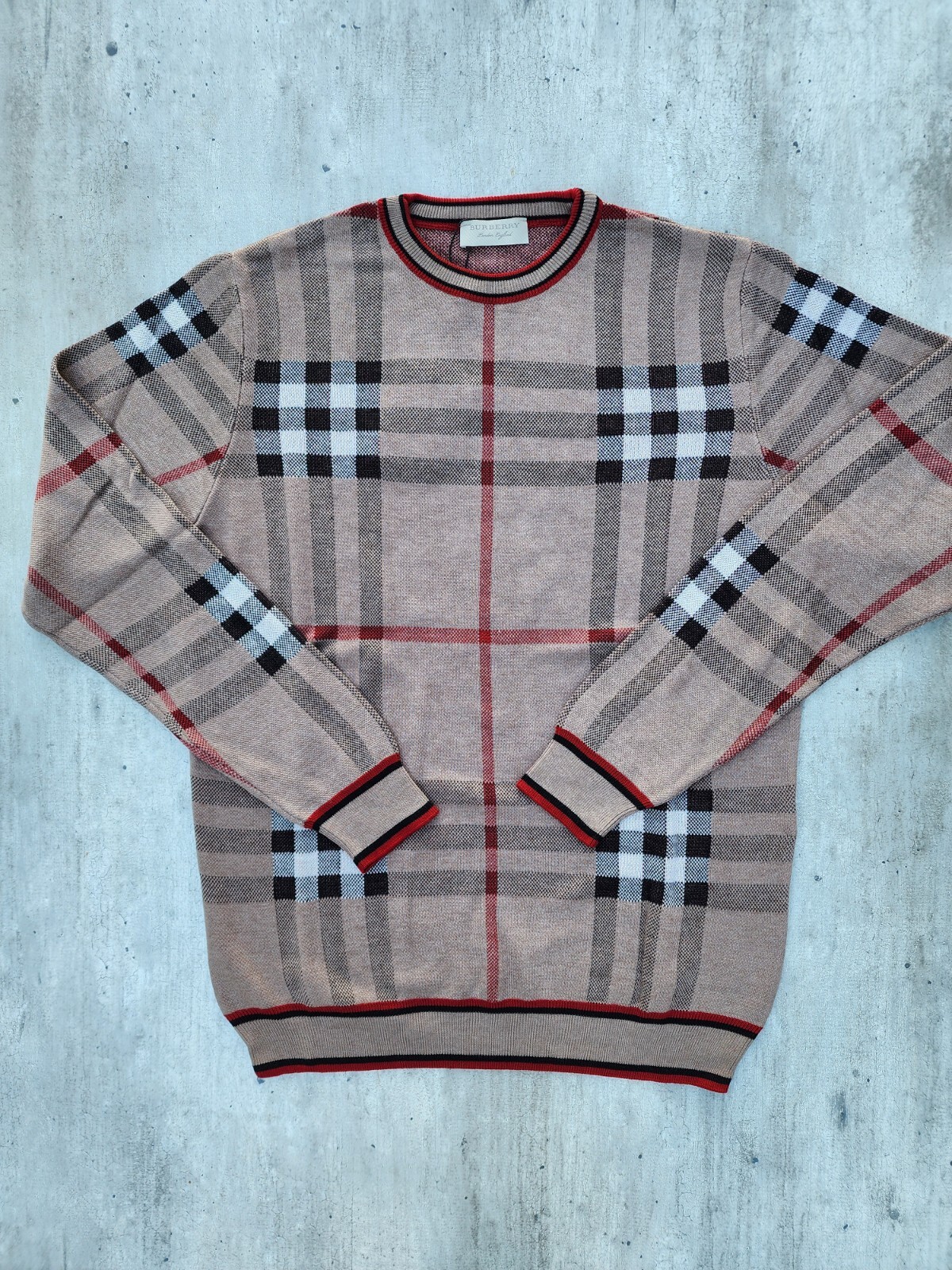 Burberry Pullover Men's Brown  Size  M 2XL Regular