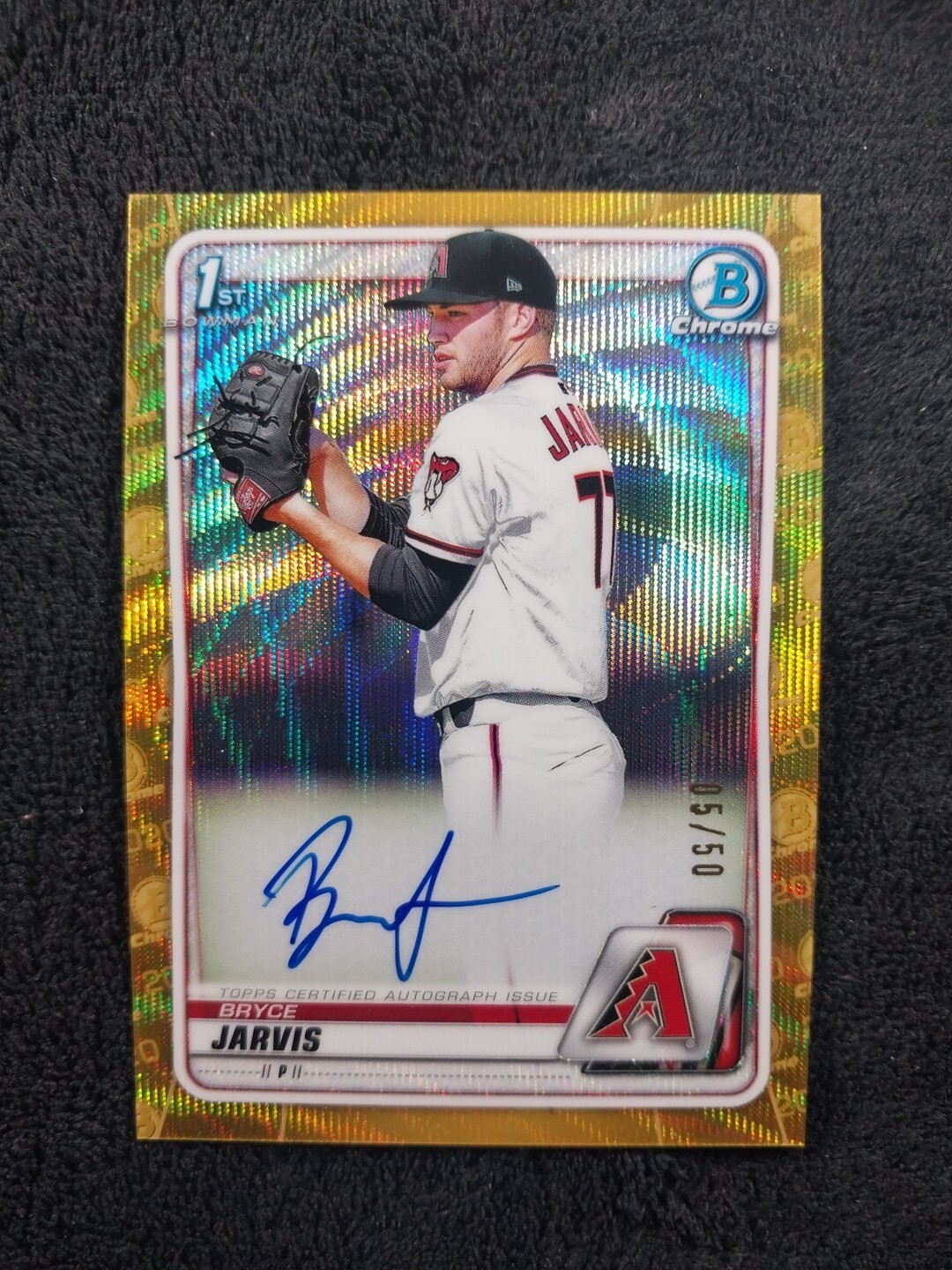 2020 Bowman Draft Chrome Bryce Jarvis 1st Bowman Gold Auto 05/50 #CDA-BJA
