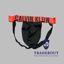 Calvin Klein CK men Black intense power jock strap jockstraps underwear M L XL