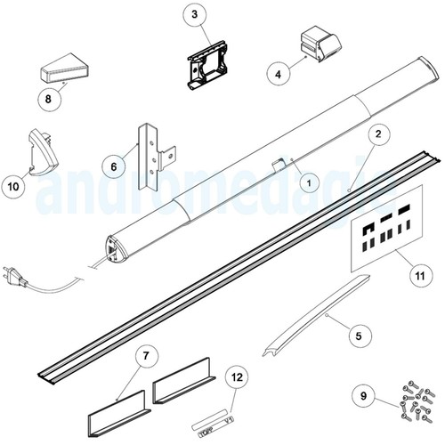 V1 ACTIONNEUR 230V PORTE MAX 70KG Moteur Topp portes coulissantes type Scrigno - Imagen 2 de 4