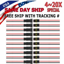 4~20X Pin Waterproof Electrical Wire Cable Connector Male Female Way Plug Kit