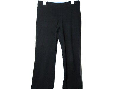 Women Champion Black Stretch Fit Loose Yoga Pants Size M Medium Blue Waistband