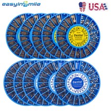 10packs Dental Metal Screw Posts Endo Post Gold/stainless Planted Drill Kit