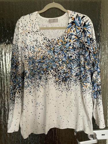 OVANTI Langarm-Pullover (HSE24), Gr. 48, weiß-bunt ´ - Bild 3 von 8